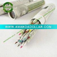 Wholesale 3.5'' newspaper colored pencils