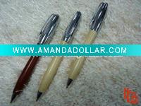 Wholesale QS20WB promotional gift wood ball pen