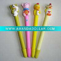 Wholesale Polymer clay carton animal ball pen