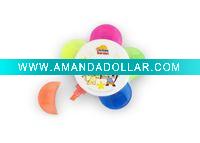 Wholesale Highlighte pen(5 flower marker with fluorescent pink,red,green,blue,yellow)