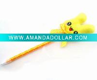 Wholesale 2011 Cartoon rabbit plastic ball pen,animal ball pen
