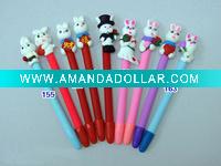 Wholesale Lovely rabbit Promotion soft ceramic ball pen