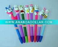 Wholesale Rabbit Promotion soft ceramic ball pen