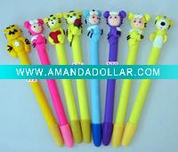 Wholesale Lovely Tiger Promotion soft ceramic ball pen