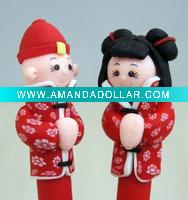 Wholesale Wedding soft ceramic ball pen,toy ball pen