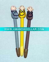 Wholesale Promotional soft ceramic ball pen with buddhist shape(BW-SKP063)