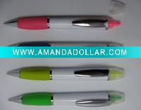 Wholesale 2-1 Ball Pen & Highlighter Pen,metal pen,pen,logo pen