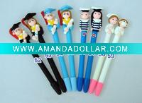 Wholesale soft ceramic doctor/naval/nurse ball pen,toy ball pen