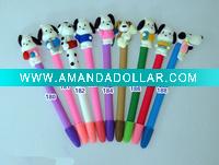 Wholesale Lovely dog Promotion soft ceramic ball pen