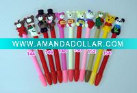 Wholesale Love Promotion soft ceramic ball pen