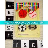 Wholesale BT-1044 sprot ball rubber eraser