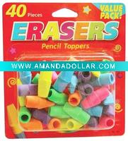 Wholesale 40pc Pencil Top Eraser