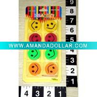 Wholesale BT-1046 smiling shaped erasers