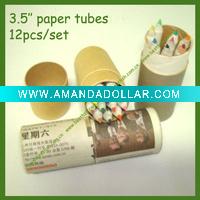 Wholesale 3.5'' mini recycled newspaper colored pencil set