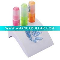 Wholesale stander highlighter pen with clips