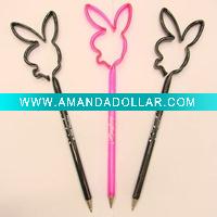 Wholesale BL1041 RABBIT STRAW BALLPEN