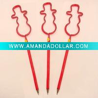 Wholesale BL1019 CHRISTMAS CAP STRAW PROMOTIONAL BALLPEN