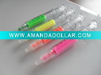 Wholesale Syringe Shape Highlighter Pen with fluorescent ink CH-6205