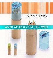 Wholesale natural wood color pencil with tube