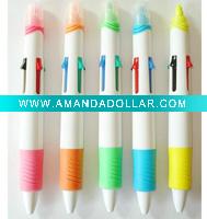 Press Two head Highlighter Ball Pens