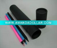 Black wood color pencils; Color pencils made of solid black wood