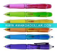 Wholesale multi color pen with highlighter