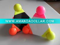 Wholesale 4 in 1 Highlighter Marker with pyramid shape, CH-6221