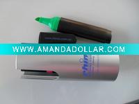 Wholesale 3-in 1 set Highlighter plastic or metal bucket packing