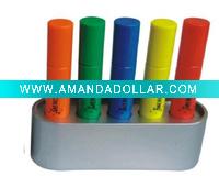 Wholesale 5 in 1 Highlighter set-lipstick shape with transparent color CH-6225