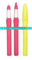 Wholesale Dual highlighter and ballpen /fluorescent pen