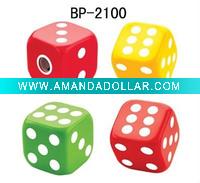 Wholesale plastic dice pencil sharpener