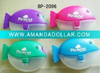 plastic cartoon pencil sharpener