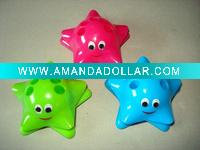 Mini plastic starfish shaped pencil sharpener