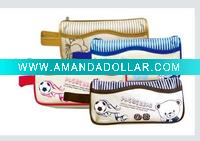 4 colour cheap pencil case