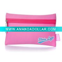 Quality pink pencil case made of Neoprene