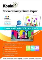 Wholesale 130g Sticker glossy photo paper