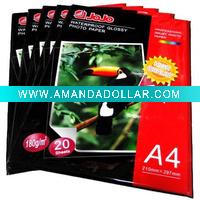 Wholesale JOJO 180g high glossy photo paper (A4*20)