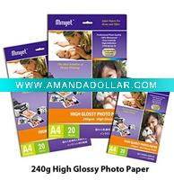 Wholesale Professional Dual Side High Glossy Cast Coated Inkjet Photo Paper ( One Side Glossy And One Side Matte )