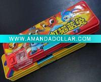 catoon pattern plastic pencil case
