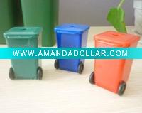 Supply plastic pencil sharpener with eraser