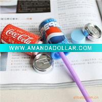 Coke design pencil sharpener & eraser