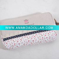 Wholesale juco back to school pencil case,cotton pen bag,pencil bag