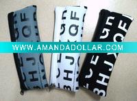 silkscreen printing neoprene pencil bag
