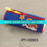 quilted polyester pencil bag