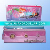 Wholesale Round pvc school pencil case for stationery D-S110