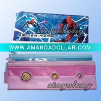 PVC zipper plastic pencil case D-S111