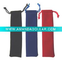 Wholesale Logo imprinting velvet pen pouch