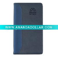 Embrossing Logo PU Leather Mini Notebook