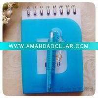 Wholesale PP Spiral Notebook with Pen (WF-9022)