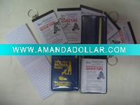 Wholesale promotional pocket notebook with pen